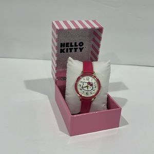 Hello Kitty Watch by Sanrio Pink Leather Band - NEW in Box (NWOT)
